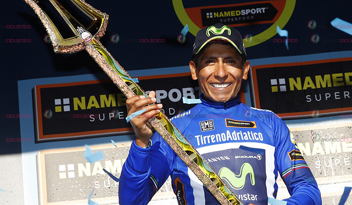 Nairo Quintana, levantó su segundo Tridente