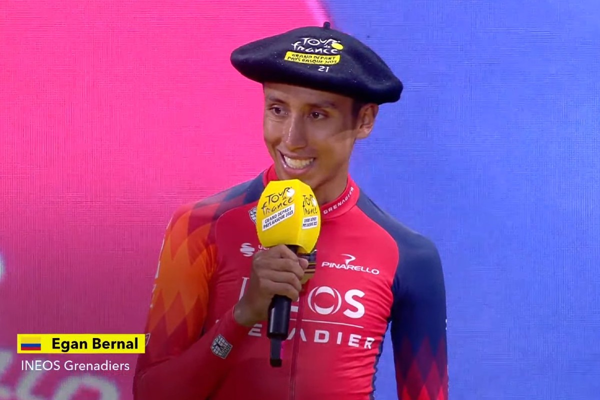 Egan Bernal emocionado y contento con su estado de forma para su